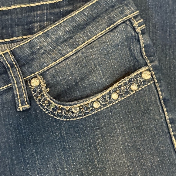 Twenty black Rue21 Blue Boot Cut Jeans Classic Denim size 11/12 R - Picture 5 of 6